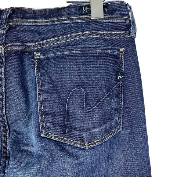 CITIZENS OF Humanity Blue Dark Wash Ingrid Stretch #002 Low Waist Flare US 29 - Picture 8 of 16